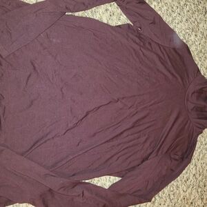 Eileen Fisher Long Sleeve Turtleneck in Burgundy